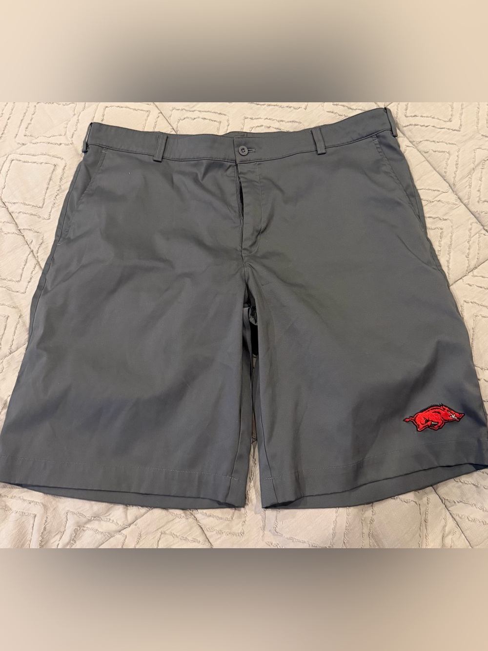 Nike Golf Razorback Men's Charcoal Gray Flat Front Shorts